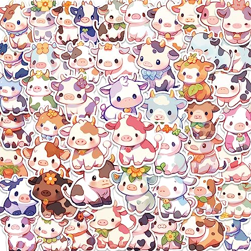 50 Stück Regenbogenkalb Aufkleber Niedliche Vinyl Sticker für Wasserflaschen, Tumbler, Gepäck, Skateboard, Stoßstange, Sammelalbum, Becher, Aufkleber, Geschenk für Kinder, Teenager, Erwachsene 50 Stück Regenbogenkalb Aufkleber Niedliche Vinyl Sticker für Wasserflaschen, Tumbler, Gepäck, Skateboard, Stoßstange, Sammelalbum, Becher, Aufkleber, Geschenk für Kinder, Teenager, Erwachsene von Tacomexi