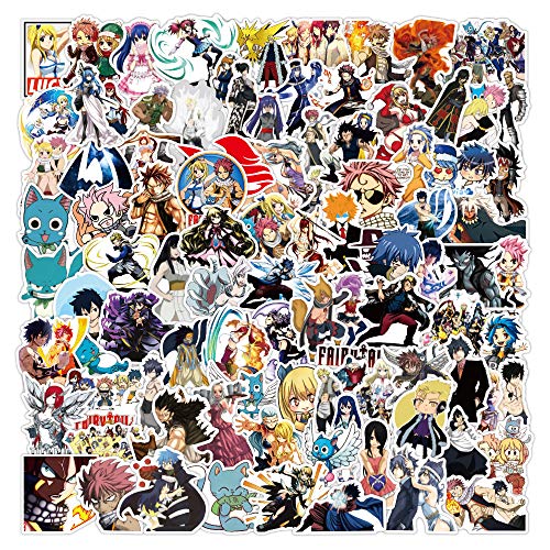 FAIRY TAIL Sticker Pack 100 Stück, Vinyl Aufkleber für Wasserflaschen Laptop Skateboard Notebook, Geschenk für Erwachsene Kinder Teens FAIRY TAIL Sticker Pack 100 Stück, Vinyl Aufkleber für Wasserflaschen Laptop Skateboard Notebook, Geschenk für Erwachsene Kinder Teens von Tacomexi