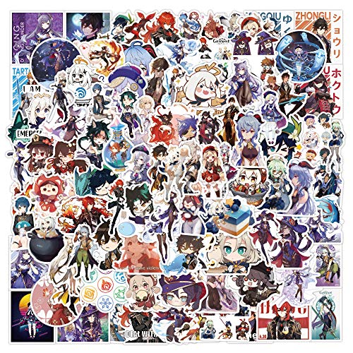 Genshin Impact Sticker Pack 100pcs, Vinyl Anime Sticker Decals für Wasserflaschen Laptop Skateboard Notebook, Geschenk für Erwachsene Kinder Teens Genshin Impact Sticker Pack 100pcs, Vinyl Anime Sticker Decals für Wasserflaschen Laptop Skateboard Notebook, Geschenk für Erwachsene Kinder Teens von Tacomexi