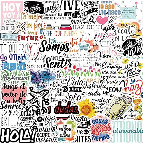 Inspirierender Text auf Spanisch Aufkleber 50 Stück Wasserdichte Vinyl Aufkleber für Laptop,Telefon, Schutzhelm, Autoaufkleber und Aufkleber, Erwachsene, Kinder, Teenager für Aufkleber Inspirierender Text auf Spanisch Aufkleber 50 Stück Wasserdichte Vinyl Aufkleber für Laptop,Telefon, Schutzhelm, Autoaufkleber und Aufkleber, Erwachsene, Kinder, Teenager für Aufkleber von Tacomexi