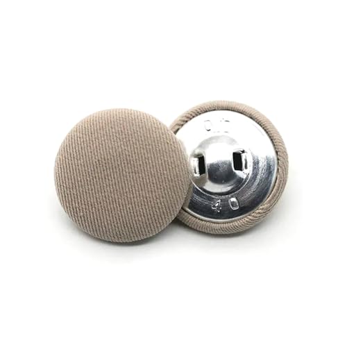 20 Stück Stoffbezogene runde Knöpfe für Hemden, Mäntel, Kleidung, Schaftrückseite, DIY-Nähzubehör,Farbe 11,18 mm von Taconey