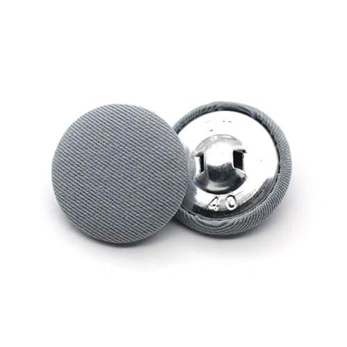 20 Stück Stoffbezogene runde Knöpfe für Hemden, Mäntel, Kleidung, Schaftrückseite, DIY-Nähzubehör,Farbe 2,15 mm von Taconey