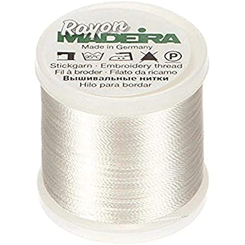 Tacony Corporation Madeira Rayon No.40 Maschinenstickgarn, 200 Meter Länge, #1071 Creme Tacony Corporation Madeira Rayon No.40 Maschinenstickgarn, 200 Meter Länge, #1071 Creme von Tacony Corporation