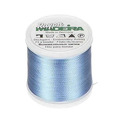 Tacony Corporation Madeira Rayon No.40 Maschinenstickgarn, 200 Meter Länge, #1075 Blau Tacony Corporation Madeira Rayon No.40 Maschinenstickgarn, 200 Meter Länge, #1075 Blau von Tacony Corporation