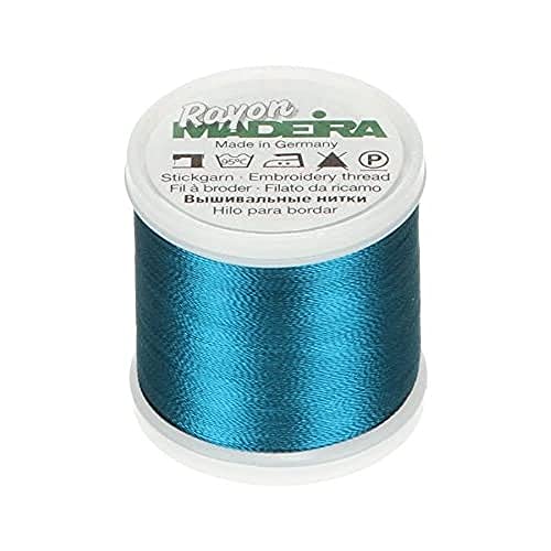 Tacony Corporation Madeira Rayon No.40 Maschinenstickgarn, 200 Meter Länge, #1091 Blau Tacony Corporation Madeira Rayon No.40 Maschinenstickgarn, 200 Meter Länge, #1091 Blau von Tacony Corporation