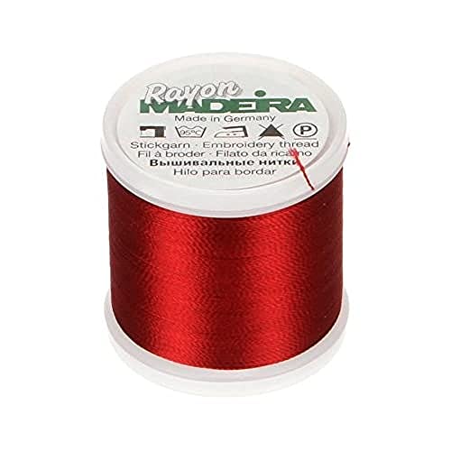 Tacony Corporation Madeira Rayon No.40 Maschinenstickgarn, 200 Meter Länge, #1181 Rot Tacony Corporation Madeira Rayon No.40 Maschinenstickgarn, 200 Meter Länge, #1181 Rot von Tacony Corporation
