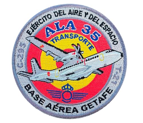 Bestickter Aufnäher ALA - 35, T-21 Transport C-295 Are und Space Army, Getafe Air Base, 9 cm Bestickter Aufnäher ALA - 35, T-21 Transport C-295 Are und Space Army, Getafe Air Base, 9 cm von Tacro