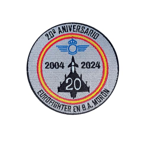 Limitierte Ausgabe zum 20. Jahrestag Eurofighter Moronische Luftbasis 2004-2024, 9 cm, limitierte Auflage, bestickt von Tacro