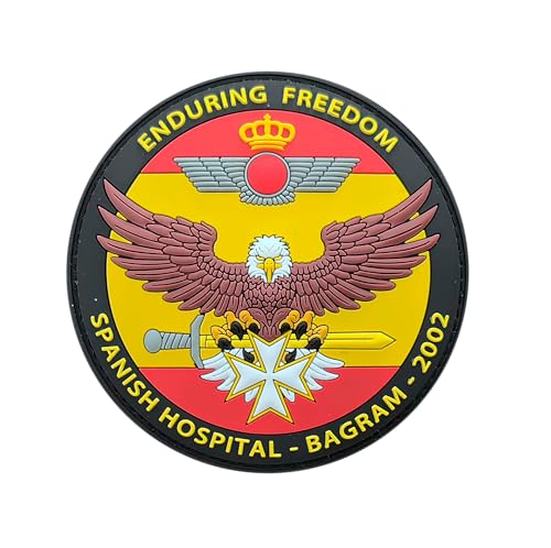 Militärischer Aufnäher Spanisch Krankenhaus Bagram Air Army PVC Rubber 9 cm Adler Militärischer Aufnäher Spanisch Krankenhaus Bagram Air Army PVC Rubber 9 cm Adler von Tacro
