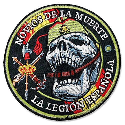 Spanische Legion Spanische Streitkräfte, Spanische Erde, Militär, bestickt, mit großer Haftung (Brautpaar des Todes, 9 cm) von Homry
