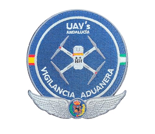 UAV's Andalusien Zollüberwachung bestickter Aufnäher 9 cm Bestickter Aufnäher mit Clip für Uniformität und taktische Ausrüstung von Tacro