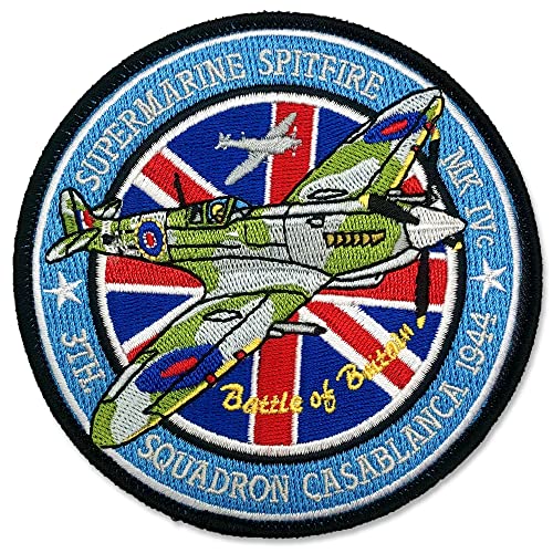 World War II Aircraft Edition Battle of Britain, 3th Squadron Casablanca 1944 Supermarine Spitfire MK IVc Aufnäher World War II Aircraft Edition Battle of Britain, 3th Squadron Casablanca 1944 Supermarine Spitfire MK IVc Aufnäher von Tacro