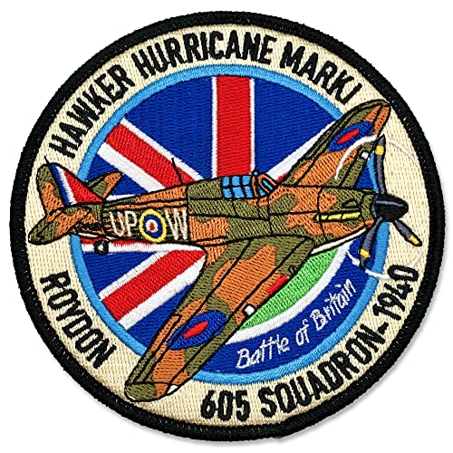 World War II Aircraft Edition Patch (605 Squadron,1940 Hawker Hurricane Marki, Roydon) von Tacro