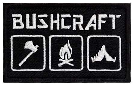 Bushcraft Stickerei Patch Abzeichen Rucksack Outdoor Weste DIY Armband Militär Applique Emblem Gesticktes Abzeichen Taktische Kleidung Patches von Tactical Clothes Patches
