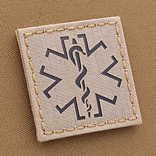 IR EMS Star of Life Medic 2x2 Desert Sand Tan Infrared Arid Tactical Morale Hook Patch IR EMS Star of Life Medic 2x2 Desert Sand Tan Infrared Arid Tactical Morale Hook Patch von Tactical Freaky
