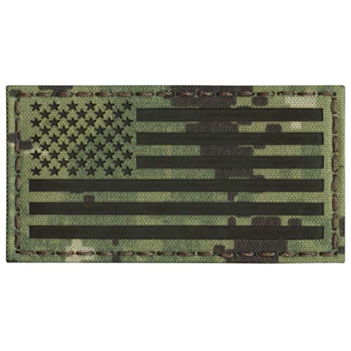 IR USA American Flag 2-1/8x4 inch NWU Type III Navy Seals DEVGRU AOR2 Tactical Morale Fastener Patch von Tactical Freaky
