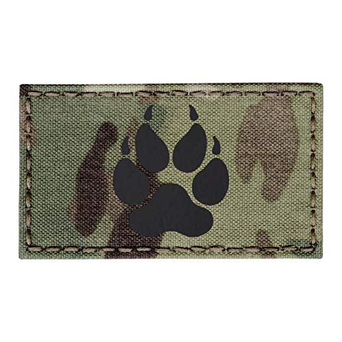 Multicam IR K9 Dog Handler Paw K-9 2x3.5 Tactical Morale Fastener Patch Multicam IR K9 Dog Handler Paw K-9 2x3.5 Tactical Morale Fastener Patch von Tactical Freaky