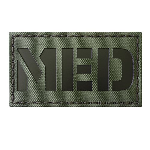Tactical Freaky MED Medic EMS Lasercut Patch (IR, OD Green) von Tactical Freaky