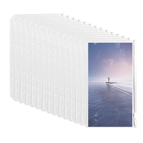 Tadipri 15 Stück A6 Binder Taschen, Pvc 6-Loch Reißverschluss Ordner, Wasserdicht Kunststoff Bindertaschen, Transparent Geld Budget Umschläge Für Notebook-Planer, Einlegeseiten Loseblattbeutel, Foto Tadipri 15 Stück A6 Binder Taschen, Pvc 6-Loch Reißverschluss Ordner, Wasserdicht Kunststoff Bindertaschen, Transparent Geld Budget Umschläge Für Notebook-Planer, Einlegeseiten Loseblattbeutel, Foto von Tadipri
