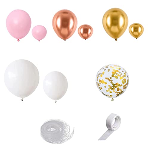 160pcs Princess Ballon Arch mit Konfetti -Ballon -Bogen Hintergrund für Babyparty, Prinzessin Girls Geburtstag, Brautdusche, Hochzeitstag, Weihnachtsdekorationen von Tadoiooy