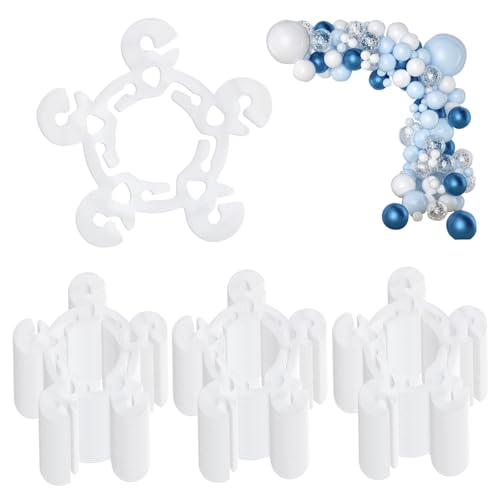 Luftballons, 120pcs Ballonklammern, 3x3 Blumenformballon-Bogenschalter, schnelles Knoten wiederverwendbarer zeitsparender Ballonhalter für Geburtstag Hochzeit Babyparty-Party-Dekoration Luftballons, 120pcs Ballonklammern, 3x3 Blumenformballon-Bogenschalter, schnelles Knoten wiederverwendbarer zeitsparender Ballonhalter für Geburtstag Hochzeit Babyparty-Party-Dekoration von Tadoiooy