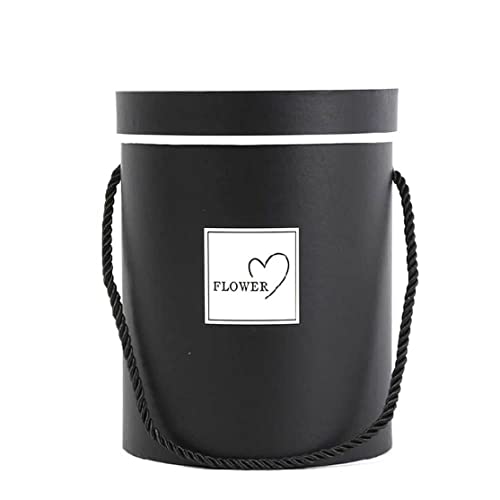 Runde Blumenpapierboxen Hutbox Blumenverpackung Papiertüte mit Deckel Süßigkeiten Party Hochzeitsangebot für Schwarz Runde Blumenpapierboxen Hutbox Blumenverpackung Papiertüte mit Deckel Süßigkeiten Party Hochzeitsangebot für Schwarz von Tadoiooy