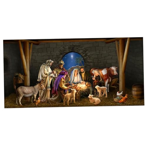 Tadoiooy Weihnachtsgaragentür Banner 6x13ft..Große Weihnachts -Garagentür -Abdeckung Hängende Hintergrundbanner für Außenfeiertagsartierart, Dekorationen von Tadoiooy