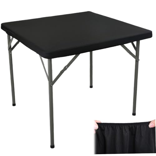 Tischdecken, quadratische Tischdecken 34 x 34 Elastizitätstisch Tischdecke Stretch Card Tischabdeckung Leichte Schwarze Tischdecke für Party Dinning Kitchen Home Tischdecken, quadratische Tischdecken 34 x 34 Elastizitätstisch Tischdecke Stretch Card Tischabdeckung Leichte Schwarze Tischdecke für Party Dinning Kitchen Home von Tadoiooy