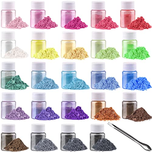 Tahbarshi Mica Pulver 24 Farben x 10 g, Natürliches Pigmentpulver für Epoxidharz, Kerzenherstellung, Seifenherstellung, Badebombe, Make-up, Nagelkunst, Malerei, Wachsschmelzen, Schleim Tahbarshi Mica Pulver 24 Farben x 10 g, Natürliches Pigmentpulver für Epoxidharz, Kerzenherstellung, Seifenherstellung, Badebombe, Make-up, Nagelkunst, Malerei, Wachsschmelzen, Schleim von Tahbarshi