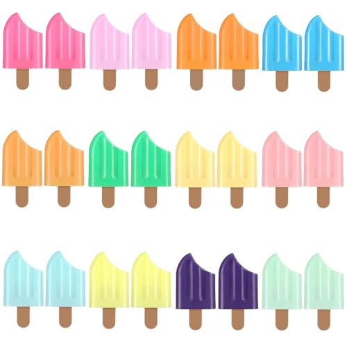 Taicols 24 Stück Mini Textmarker, Niedlicher Eisförmiger Markierungsstift, Kawaii Candy Farbe Textmarker, Farben Cartoon Marker, Trendigen Pastell Mehrzweck Markierungsstifte, für Familie Schule Büro Taicols 24 Stück Mini Textmarker, Niedlicher Eisförmiger Markierungsstift, Kawaii Candy Farbe Textmarker, Farben Cartoon Marker, Trendigen Pastell Mehrzweck Markierungsstifte, für Familie Schule Büro von Taicols
