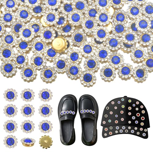 Taikuray Sonnenblumen-Strasssteine zum Aufnähen, 12 mm, Kristall-Edelsteinglas mit Metallblumenform, Krallenbasis zum Basteln, zum Aufnähen von Strasssteinen für Kleidung, Schuhe, Hüte, Taschen von Taikuray