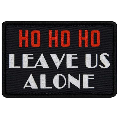 TailWag Planet Aufnäher mit Aufschrift "Ho Ho Ho Leave Us Alone Service", bestickt, mit Klettverschluss von TailWag Planet