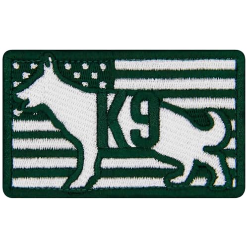 TailWag Planet Diensthund K9 USA-Flagge, bestickt, Weste/Geschirre, Abzeichen mit Klettverschluss TailWag Planet Diensthund K9 USA-Flagge, bestickt, Weste/Geschirre, Abzeichen mit Klettverschluss von TailWag Planet