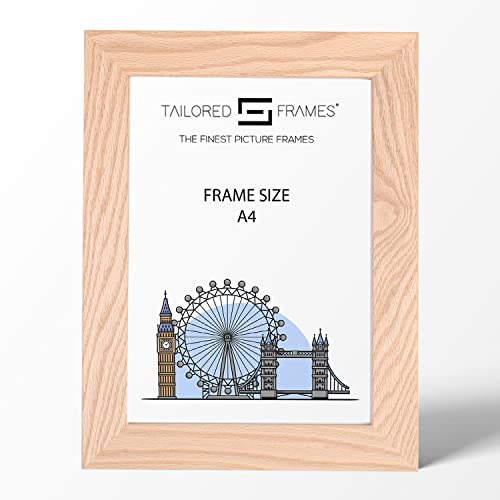 Echt Eiche natur massiv Holz Bilderrahmen und Poster Rahmen, alle Größen erhältlich, holz, A4 Echt Eiche natur massiv Holz Bilderrahmen und Poster Rahmen, alle Größen erhältlich, holz, A4 von Tailored Frames
