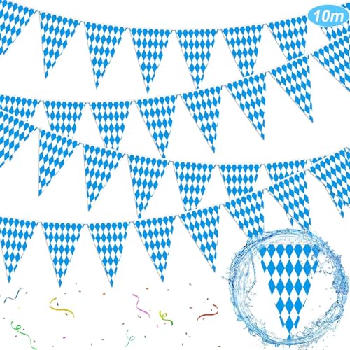 10m Oktoberfest Wimpel Girlande, Oktoberfest Girlande Banner, Party Wimpelkette,OktoberfestBayrische Dekoration, Outdoor Innen Dekoration Bayern von TaimeiMao
