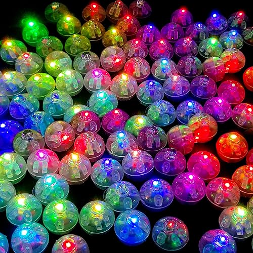 50 Stück Bunt LED Ballonlichter, Runde Mini LED Luftballon Licht Leuchtkugeln Klein Für Papier Lampions, Hochzeit, Weihnachten, Party, Geburtstag, Halloween Deko von TaimeiMao
