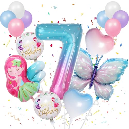 16 Stück 7 Jahre Bunt Schmetterling Luftballons Geburtstag Mädchen Schmetterlinge Folienballon Geburtstagsdeko Feen mit Band für Themen Party Festival Party Dekoration 16 Stück 7 Jahre Bunt Schmetterling Luftballons Geburtstag Mädchen Schmetterlinge Folienballon Geburtstagsdeko Feen mit Band für Themen Party Festival Party Dekoration von TaimeiMao