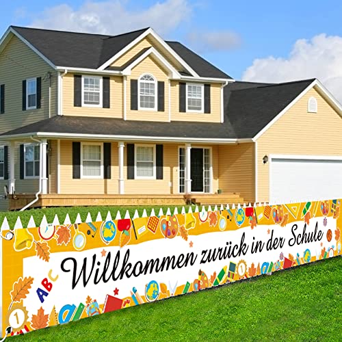 Einschulung Girlande Banner, Alles Gute Zum Schulanfang, Willkommen Zurück in Der Schule, Schulanfang Deko für Kinder Jungen Mädchen 274x36cm Einschulung Girlande Banner, Alles Gute Zum Schulanfang, Willkommen Zurück in Der Schule, Schulanfang Deko für Kinder Jungen Mädchen 274x36cm von TaimeiMao