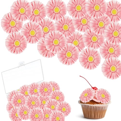 Essbare Blumen für Torte,40 Stück Gänseblümchen Tortendeko Blumen Essbare Blüten Kuchen Deko,Esspapier Blumen Cupcake Toppers für Fondant Muffin Geburtstag Hochzeit Baby Dusche Party Dekoration Essbare Blumen für Torte,40 Stück Gänseblümchen Tortendeko Blumen Essbare Blüten Kuchen Deko,Esspapier Blumen Cupcake Toppers für Fondant Muffin Geburtstag Hochzeit Baby Dusche Party Dekoration von TaimeiMao