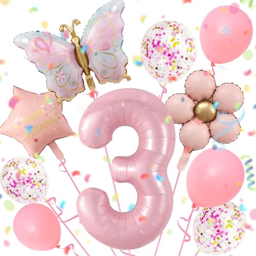 3 Jahre Schmetterling Geburtstag Deko 12 Stück, mit Luftballon Blume, Schmetterling Folienballon 3 Jahre, SchmetterLing Luftballon 3, Bunt SchmetterlInge Geburtstagsdeko, Mädchen 3 JahRe 3 Jahre Schmetterling Geburtstag Deko 12 Stück, mit Luftballon Blume, Schmetterling Folienballon 3 Jahre, SchmetterLing Luftballon 3, Bunt SchmetterlInge Geburtstagsdeko, Mädchen 3 JahRe von TaimeiMao