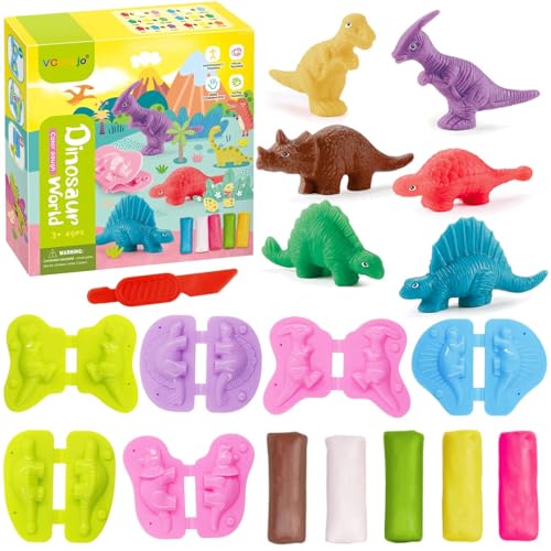 TaimeiMao 12 Stück Knete Zubehör Knetwerkzeug, Knete Ab 2 3 4 Jahre Mit Bunt Modelliermasse Knetwerkzeug Dinosaurier Kinderspielzeug TaimeiMao 12 Stück Knete Zubehör Knetwerkzeug, Knete Ab 2 3 4 Jahre Mit Bunt Modelliermasse Knetwerkzeug Dinosaurier Kinderspielzeug von TaimeiMao