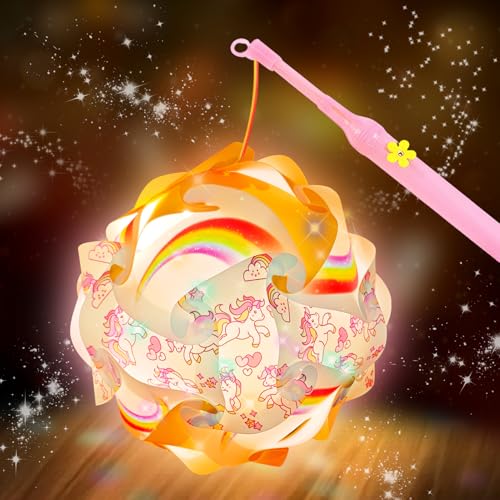 TaimeiMao Martin Laterne Bastelset,Laterne St Martin mit Laternenstab,Laternenstäbe Kinder Led,kinderlaternen kreativset,für St. Martin,Martinsumzug,Halloween,mit Tutorial（Keine Batterien enthalten） von TaimeiMao