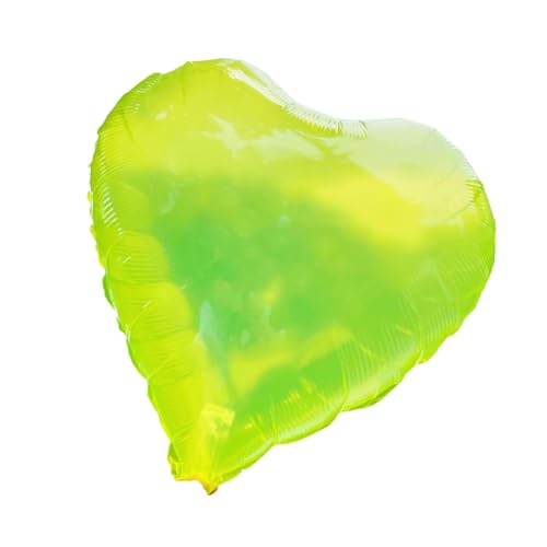 Tainrunse Herzförmige Luftballons, 50 Stück, schöne dekorative Herz-Pentagramm-Stil, Party-Ballon-Dekorationen, grünes Herz von Tainrunse