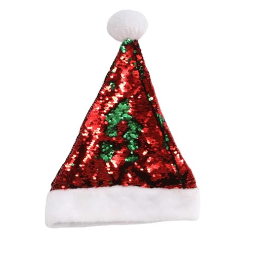 Tainrunse Kostüm Hut Unisex Weihnachten Pailletten Hut Verschleißfest kompatibel mit Familie Grün von Tainrunse