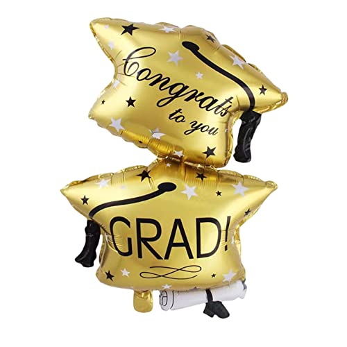 Tainrunse Party-Ballon, langlebig, schaffen Atmosphären, Congrats Grad, Dekoration, Ballon, goldfarben von Tainrunse