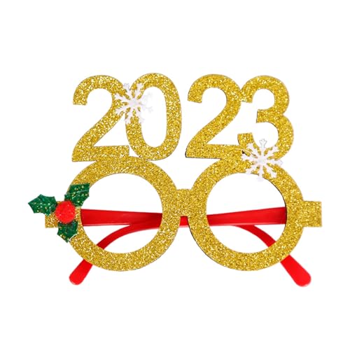 Tainrunse Xmas Eyeglasses Exquisite Party Supplies Long Lasting Children Christmas Decoration Props Compatible with Christmas L von Tainrunse