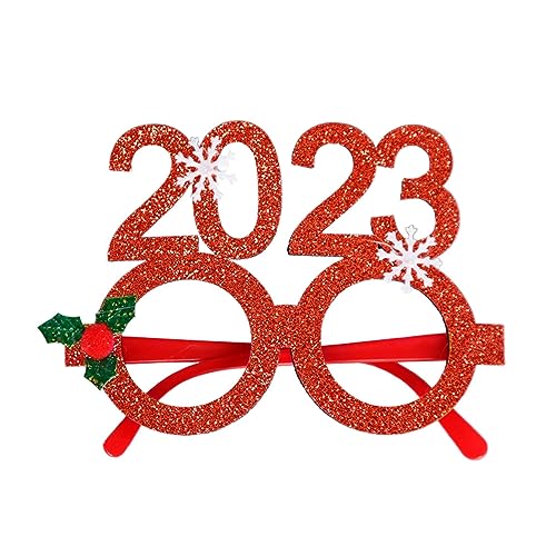Tainrunse Xmas Eyeglasses Exquisite Party Supplies Long Lasting Children Christmas Decoration Props Compatible with Christmas M von Tainrunse