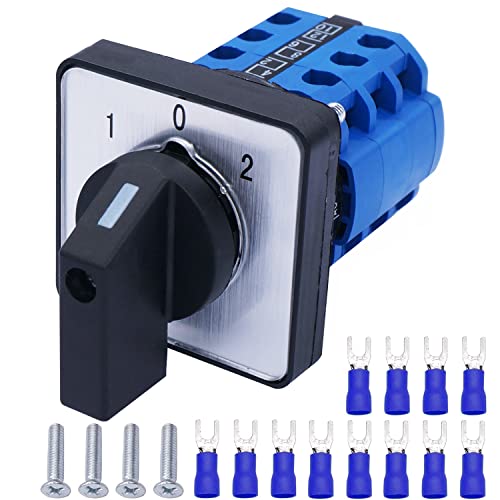 Taiss Universal nockenschalter, drehschalter 3 positionen,20A 550V,umschalter 3 polig,Wechselschalter +SV2-4S Blaue 12 Klemmen LW26-20/3 Taiss Universal nockenschalter, drehschalter 3 positionen,20A 550V,umschalter 3 polig,Wechselschalter +SV2-4S Blaue 12 Klemmen LW26-20/3 von Taiss