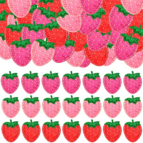 120 Stück gepolsterte Pailletten Erdbeer-Applikationen zum Aufkleben, bestickt, zum Aufbügeln, Erdbeere, zum Aufbügeln, für DIY-Haarspangen, Stirnbänder, Hüte, Kleidung, Nähen, Basteln, 3 Farben 120 Stück gepolsterte Pailletten Erdbeer-Applikationen zum Aufkleben, bestickt, zum Aufbügeln, Erdbeere, zum Aufbügeln, für DIY-Haarspangen, Stirnbänder, Hüte, Kleidung, Nähen, Basteln, 3 Farben von Taiyin
