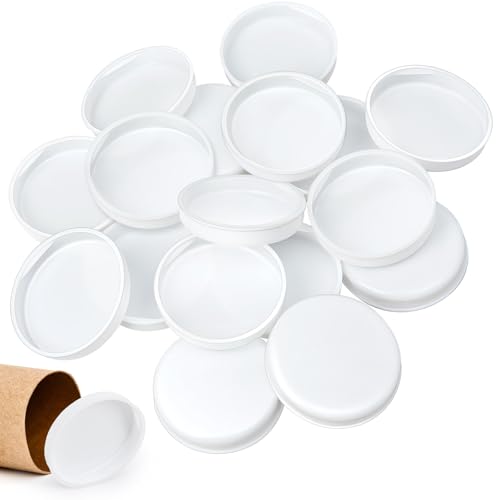 Taiyin 100 Stück 6,3 cm Versandröhren, Kunststoff-Endkappen aus Karton, Versandrohr-Endkappen, Kunststoff, weiße Endkappen für Versandrohre, rund Taiyin 100 Stück 6,3 cm Versandröhren, Kunststoff-Endkappen aus Karton, Versandrohr-Endkappen, Kunststoff, weiße Endkappen für Versandrohre, rund von Taiyin